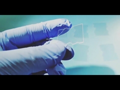 Dwustronnie polerowana płyta ze szkła syntetycznego szafirowego cięta laserowo