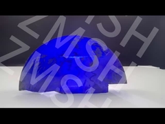 Sztucznie zabarwione kamienie szlachetne Moissanite SIC surowce szorstkie Royal Blue Less Bubbles High Gloss