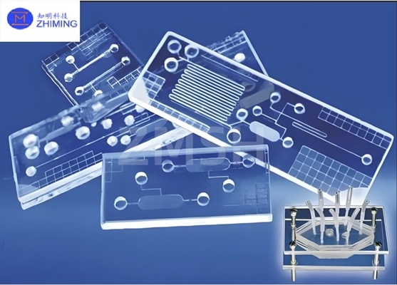 kupować Mikrofluidiczna szklana podłoga optycznie przezroczysta płytka wysokiej precyzji personalizacja przetwarzania BF33 JGS1 JGS2 Sapphire Quartz Corning Glass produkcja online