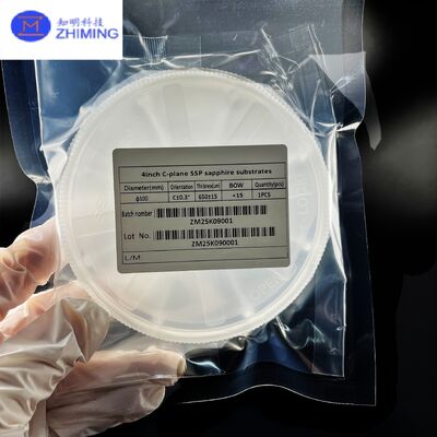 kupować 4-calowa płaszczyzna C-Plane SSP Sapphire Wafer dla GaN / III-Nitride Epitaxy produkcja online