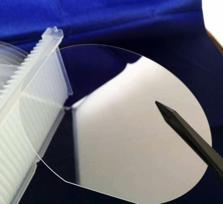 kupować Bezbarwna przezroczysta soczewka waflowa z węglika krzemu SiC Polished Wafer produkcja online