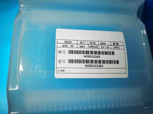 6 Inch  Sapphire Wafer BF33 For GaAs Semiconductor Carrier Plate