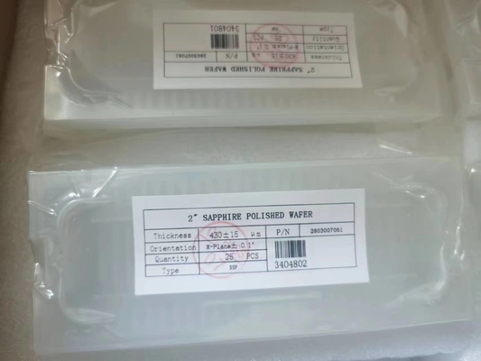 A-Axis R-Plane Sapphire Wafers Thickness 0.43mm  Mos9.0 Hardness
