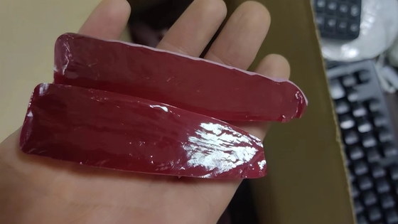 Laboratorium stworzone KY Verneuil Rubin nr 5 Pół Boule Cr Doped kamienie szlachetne surowiec