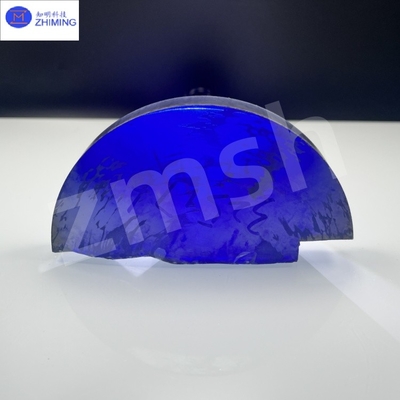 Sztucznie zabarwione kamienie szlachetne Moissanite SIC surowce szorstkie Royal Blue Less Bubbles High Gloss