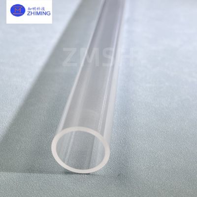 Sapphire optyczna szklana rurka 99,999% Al2O3 wysoka twardość 9,0 polerowane dostosowane rozmiar